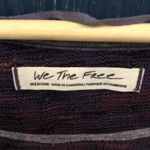 We The Free People Knot Top Spaced Out Women M - Picture 2 of 6